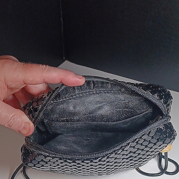 Vintage Black Spangle Mesh Clutch - Picture 5 of 5